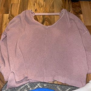 light purple sweater